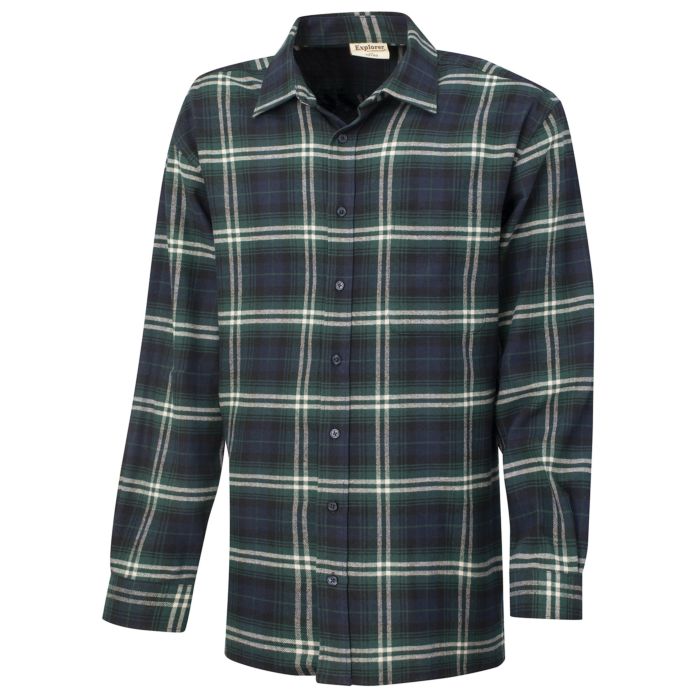Image of Explorer Flanellhemd grün kariert, 47/48 (3Xl) bei Lehner Versand Schweiz
