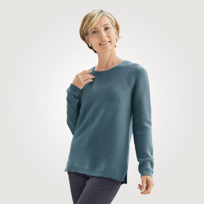 Strickpullover in Rippenstruktur von Beverly
