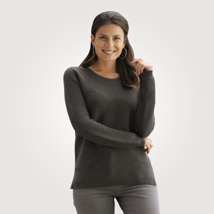 Strickpullover in Rippenstruktur von Beverly