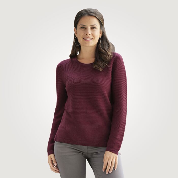 Strickpullover in Rippenstruktur von Beverly