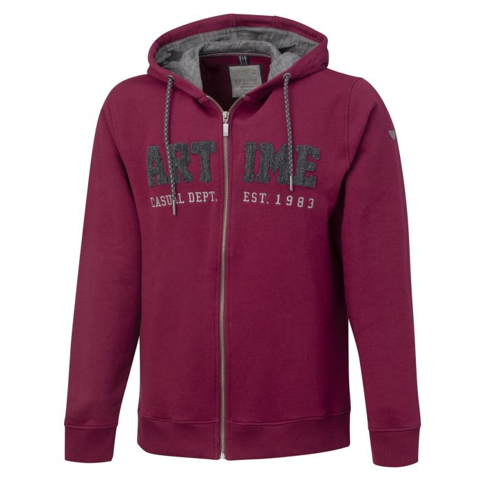 Image of Artime Kapuzen-Sweatjacke für Herren, bordeaux bei Lehner Versand Schweiz