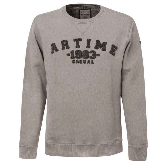 Image of Artime Sportlicher Rundhals-Pullover, grau bei Lehner Versand Schweiz