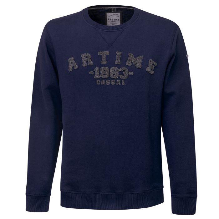 Image of Artime Sportlicher Rundhals-Pullover, marine bei Lehner Versand Schweiz