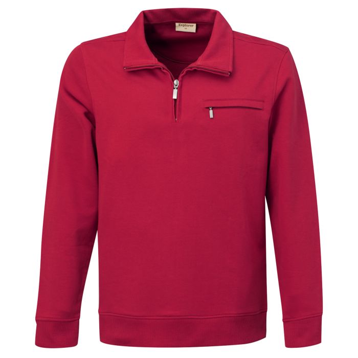 Image of Langarm-Poloshirt von Explorer, rot, XXL bei Lehner Versand Schweiz