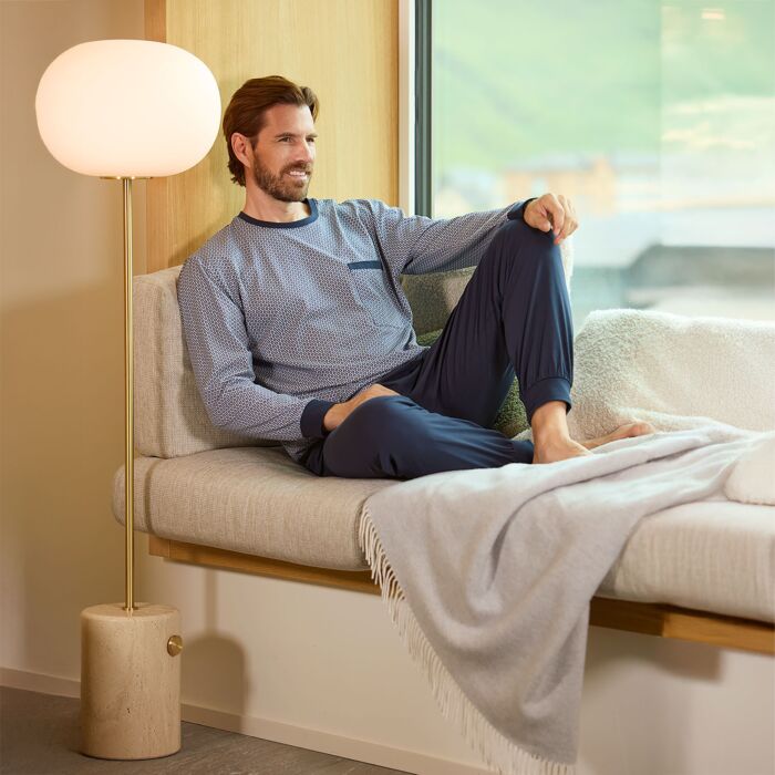 Herren-Pyjama mit Brusttasche von Artime