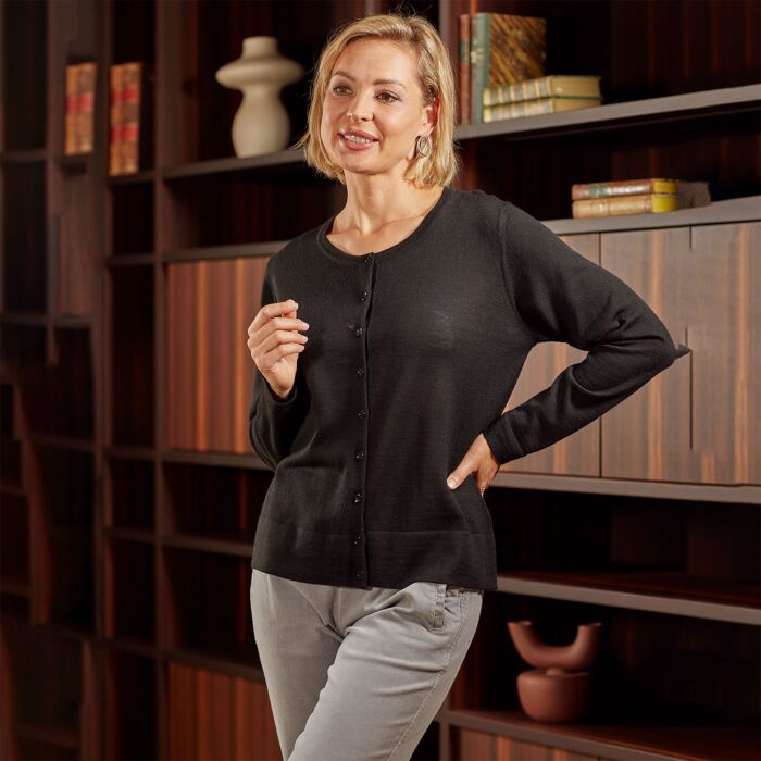 Strickjacke mit Merinowolle von Enrico Roselli