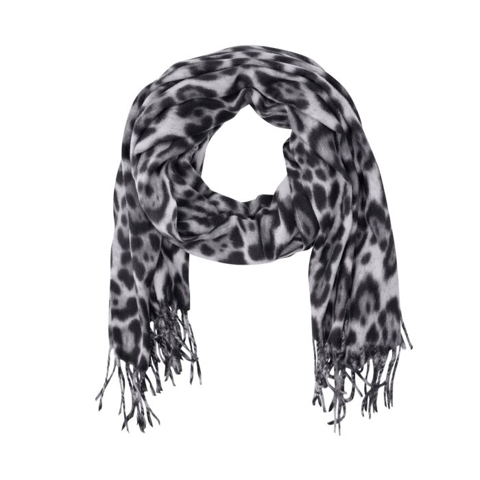 Weicher Webschal mit Leoparden-Muster