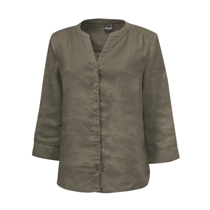 Blouse en lin décontractée