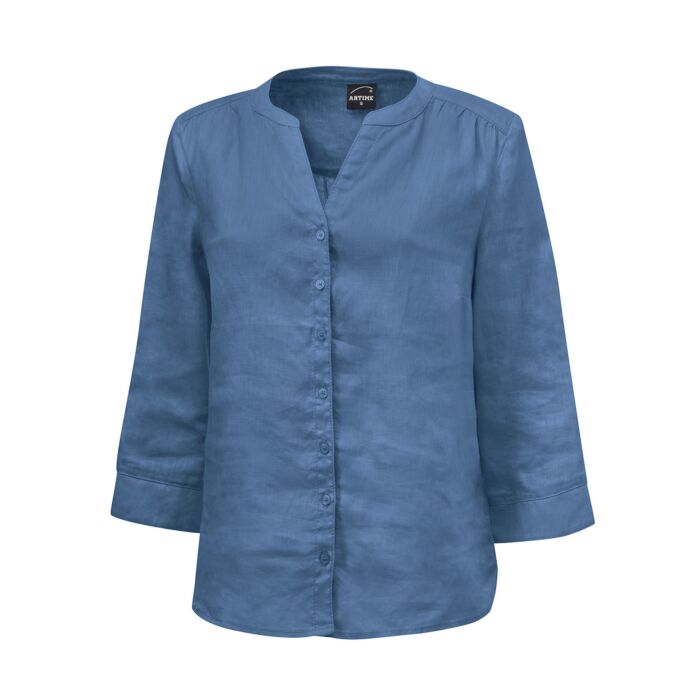 Lockere Leinen-Bluse