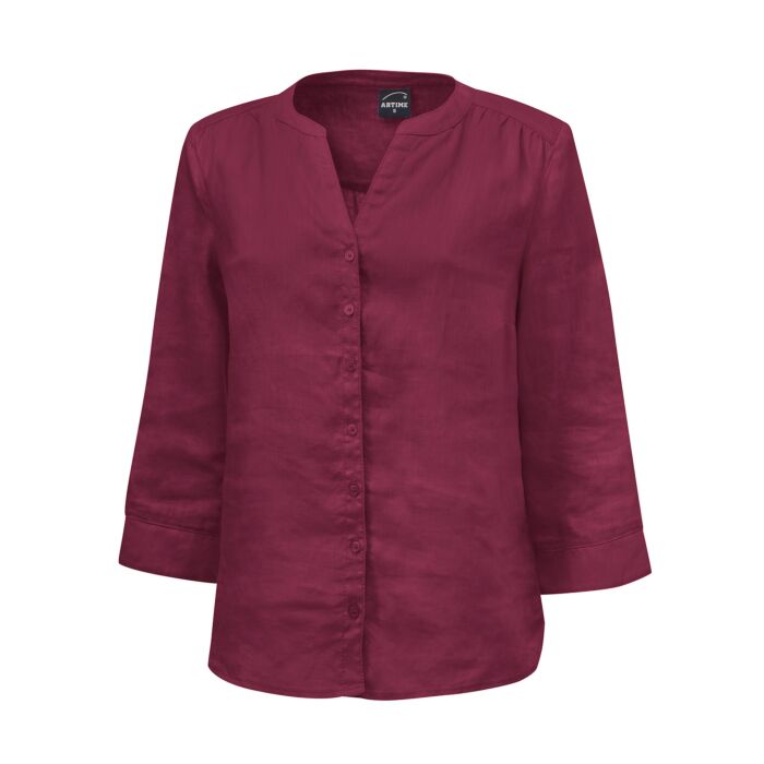 Lockere Leinen-Bluse