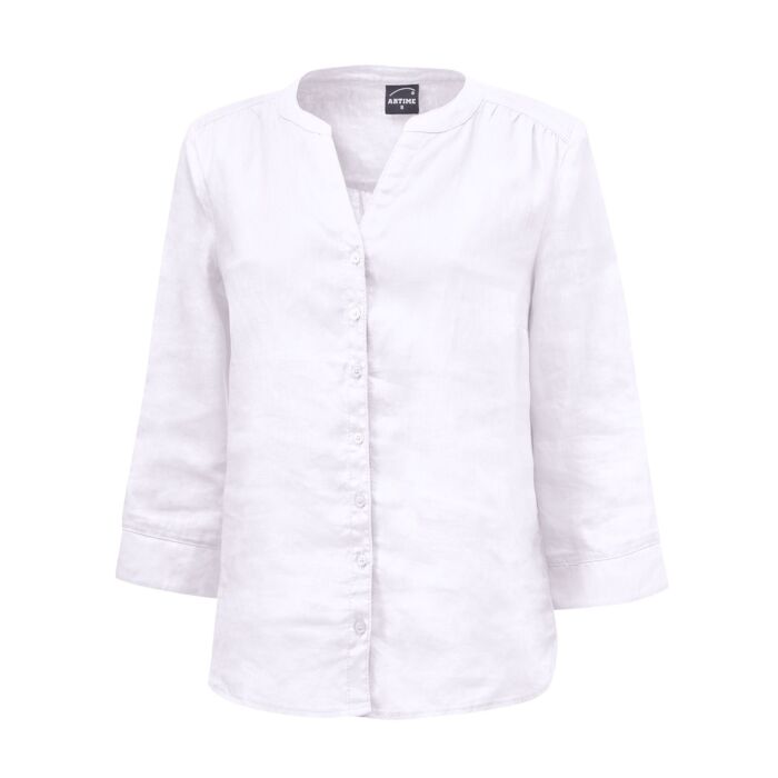 Lockere Leinen-Bluse