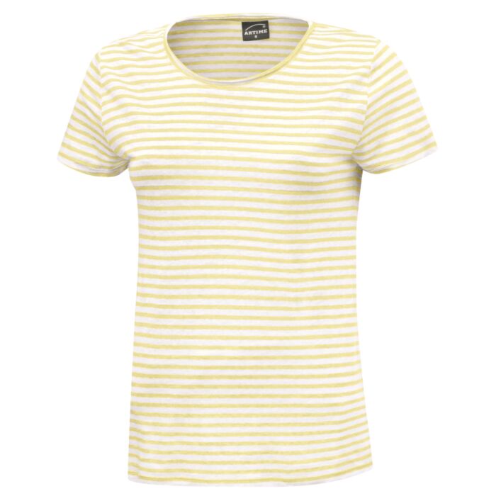 T-shirt estival rayé en lin