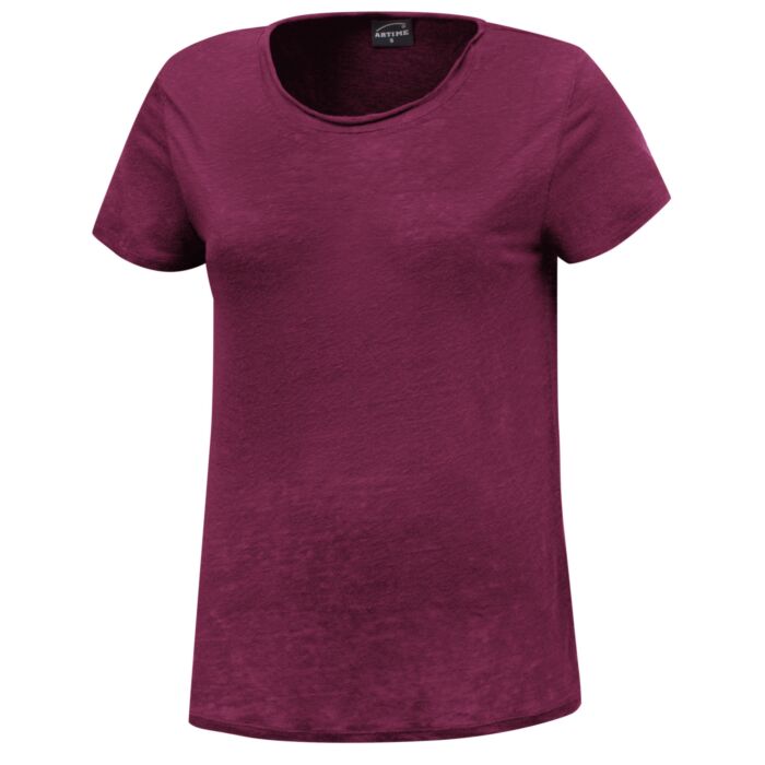 T-shirt uni en lin