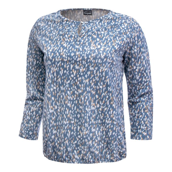 Bedruckte Bluse aus Polyester / Viscose
