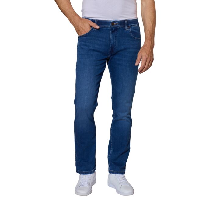 Wrangler Herren Jeans Greensboro regular straight Free to stretch