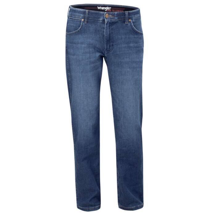 Wrangler Herren Jeans Greensboro regular straight Free to stretch
