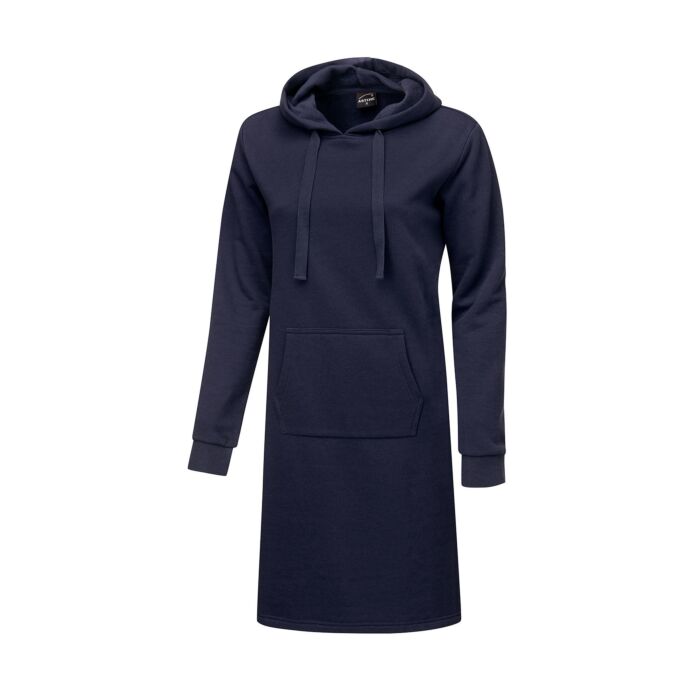 Sweatkleid mit Kapuze und Kordel