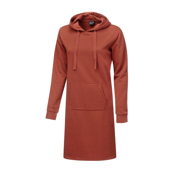 Sweatkleid mit Kapuze und Kordel