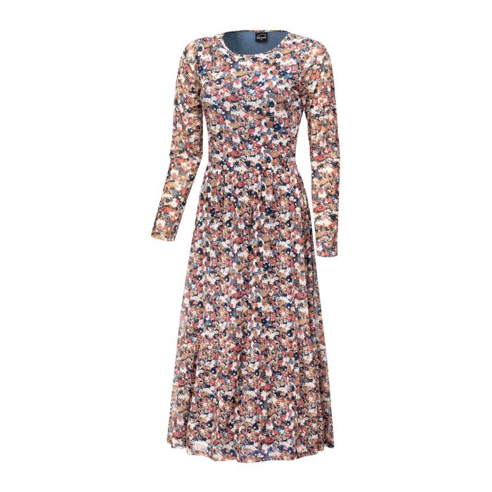 Midi Kleid langarm mit Blümchen Print main product photo