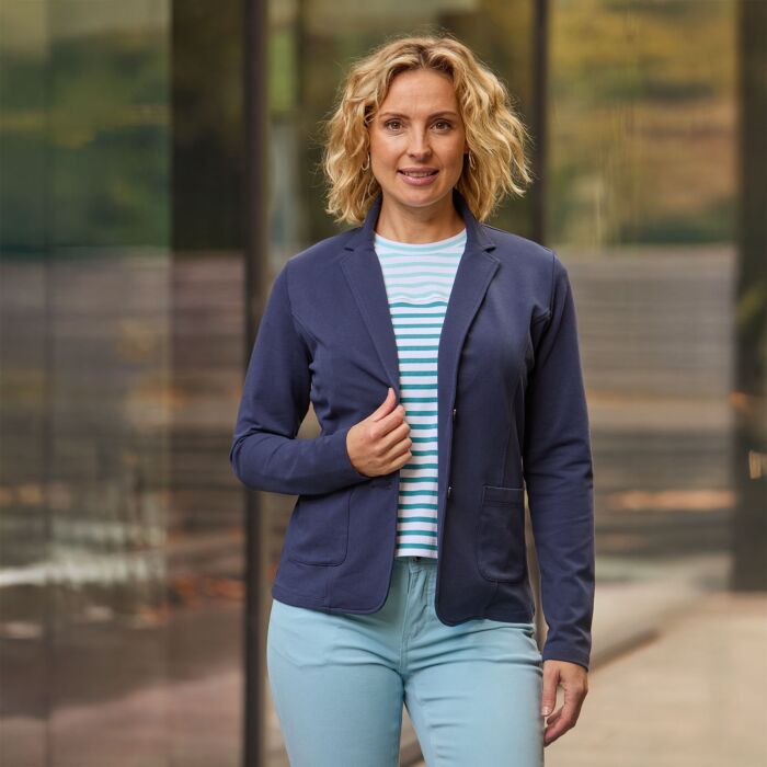 Jersey Blazer Baumwolle und Elasthan