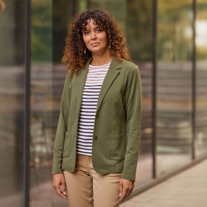 Jersey Blazer Baumwolle und Elasthan