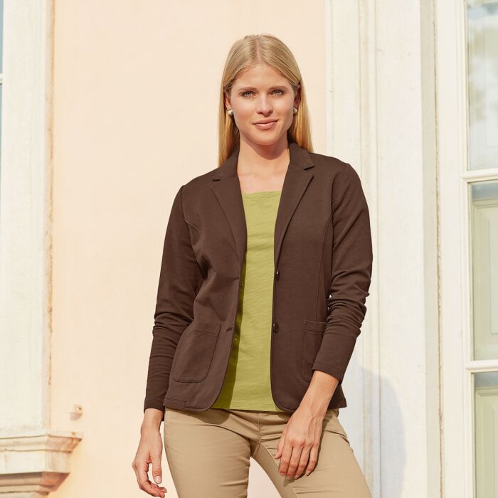 Jersey Blazer Baumwolle und Elasthan