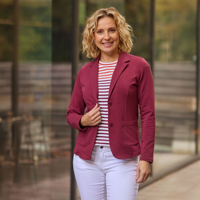 Jersey Blazer Baumwolle und Elasthan