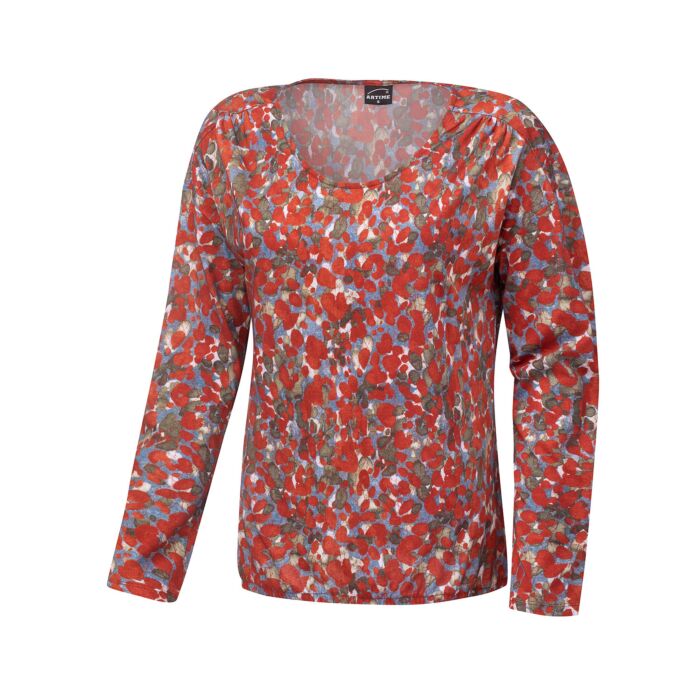 Langarmshirt Damen Allover-Print mit Modal main product photo
