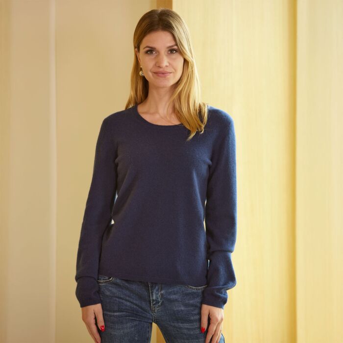 Pull-over dames en cachemire certifié GOTS