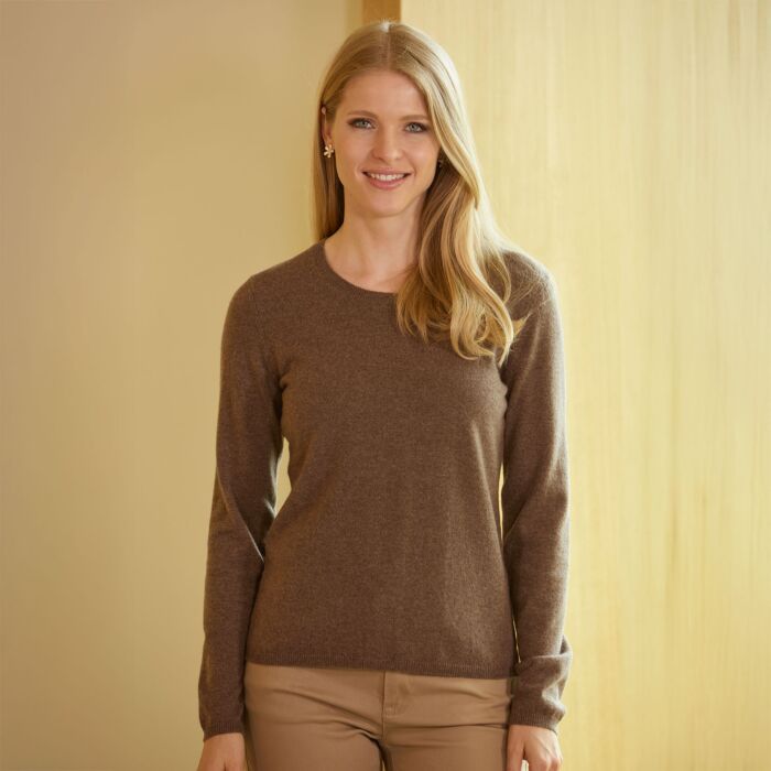 Pull-over dames en cachemire certifié GOTS