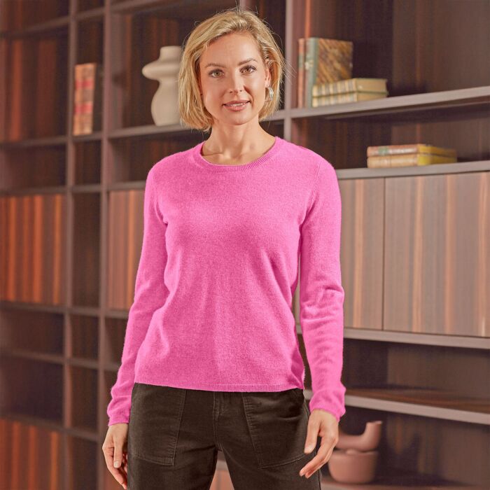 Pull-over dames en cachemire certifié GOTS
