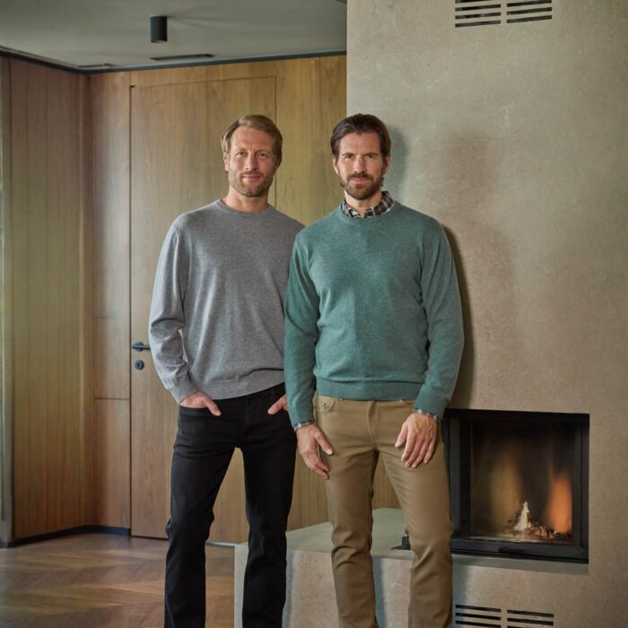 Pull-over hommes en cachemire certifié GOTS