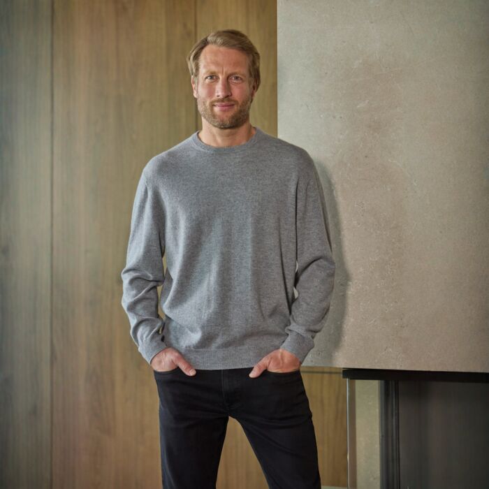 Pull-over hommes en cachemire certifié GOTS