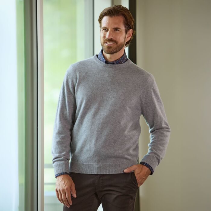 Pull-over hommes en cachemire certifié GOTS