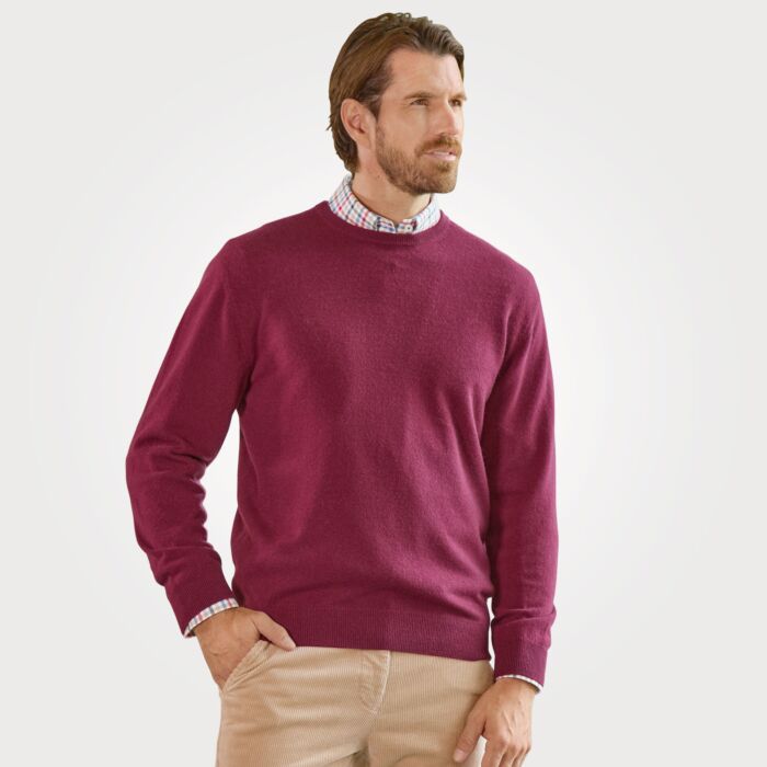 Pull-over hommes en cachemire certifié GOTS