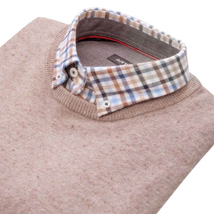 Pull-over hommes en cachemire certifié GOTS