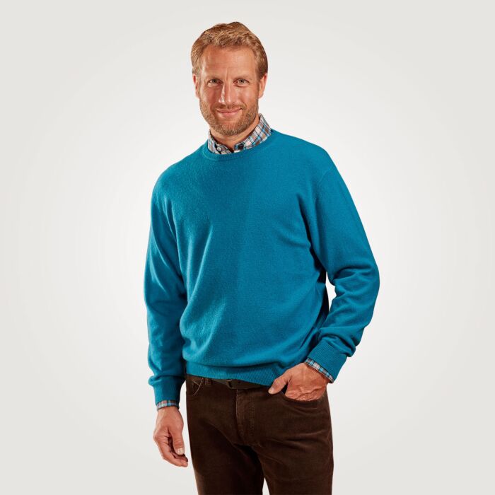 Pull-over hommes en cachemire certifié GOTS