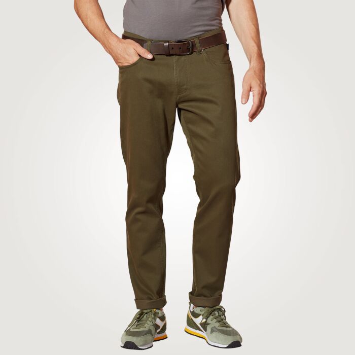 Pantalon Brühl 5-pockets en twill pour hommes