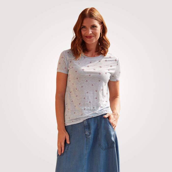 Koton T-Shirt Donna Con Slogan Stampa - Girocollo, Maniche Corte, Colore Bianco Sporco (001), Taglia M, 100% Cotone