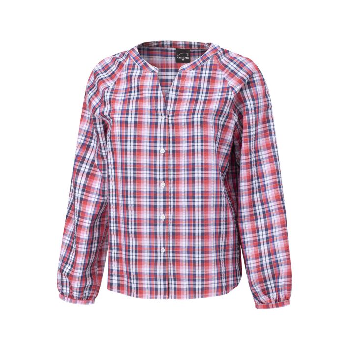 Karierte Bluse von Artime in Blau-Rot-Weiss