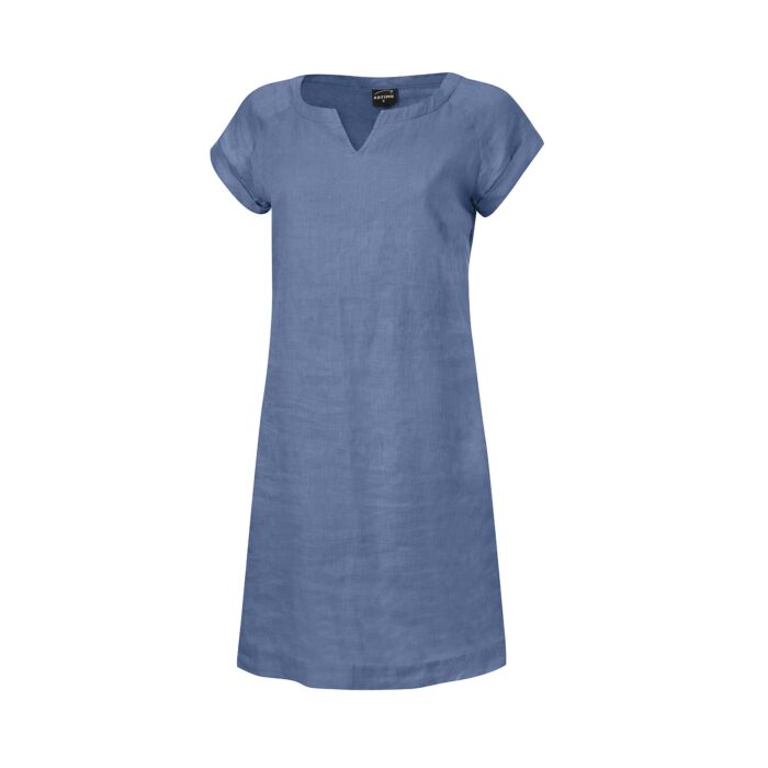 Kurzärmeliges Kleid aus Leinen