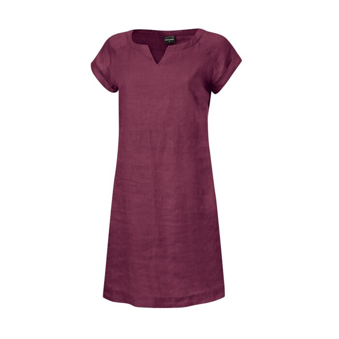 Kurzärmeliges Kleid aus Leinen