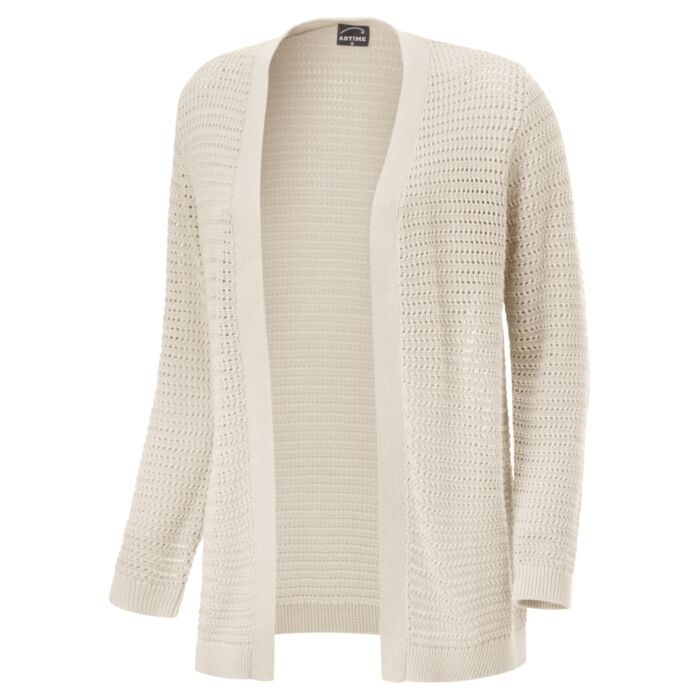 Damen-Strickjacke mit Ajourmuster von Artime