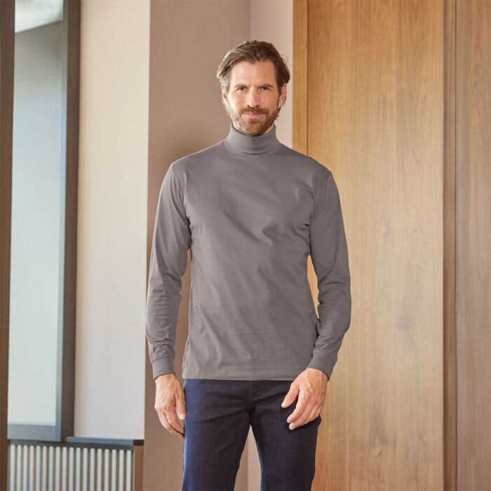 Basic Herren Rollkragen Shirt GOTS-zertifiziert