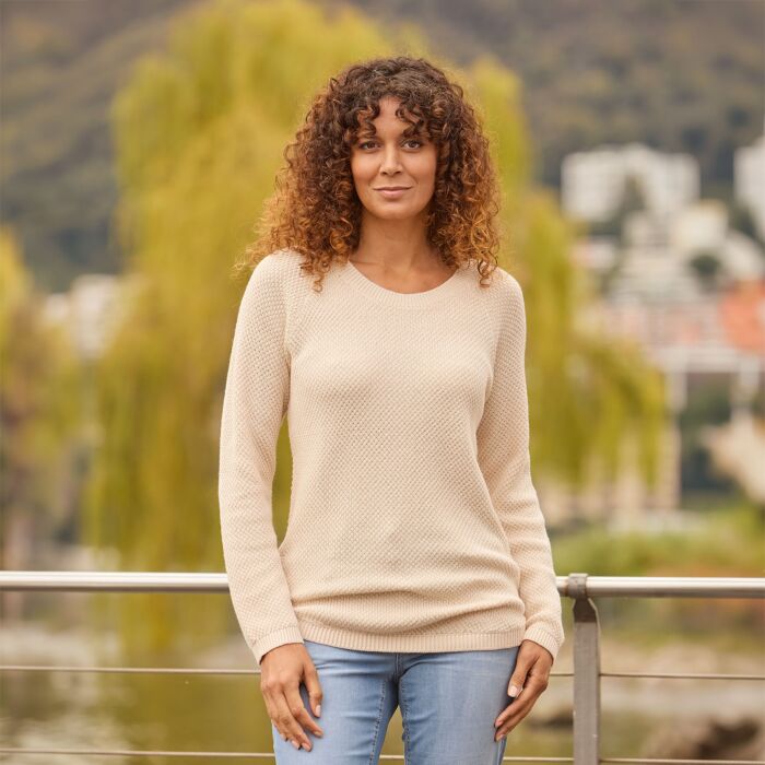Pull-over dames structuré