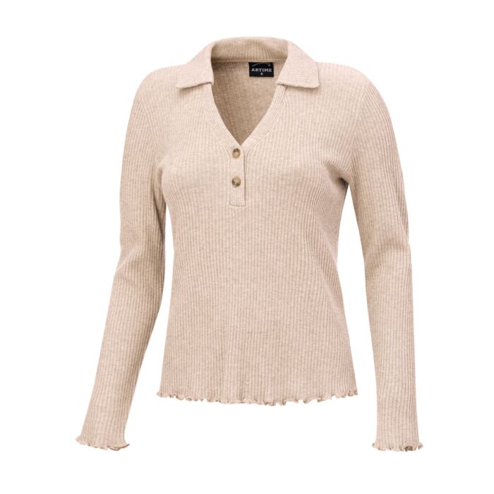 Polo dames avec pourcentage de viscose main product photo