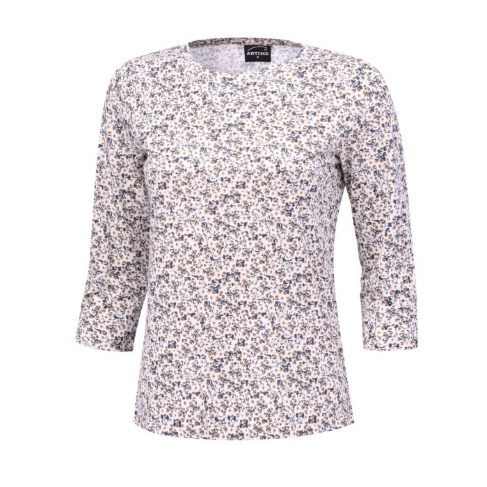Bedrucktes Shirt mit 3/4 Ärmeln