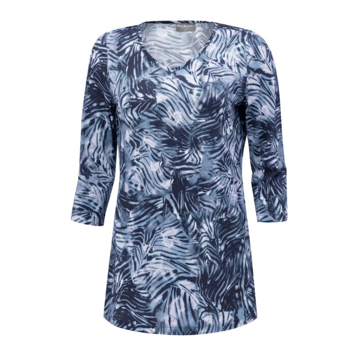 Damen Longshirt mit Allover-Print main product photo