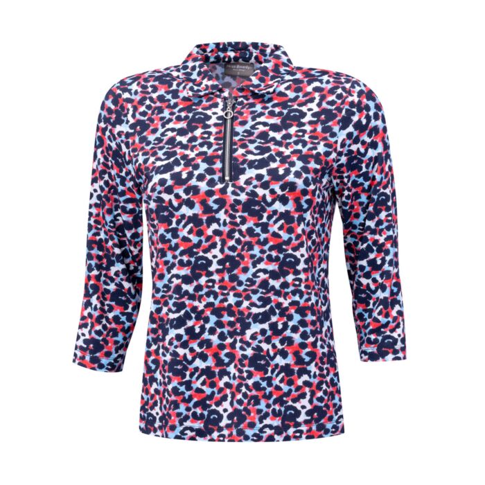 Polo pour dames à motif all-over main product photo
