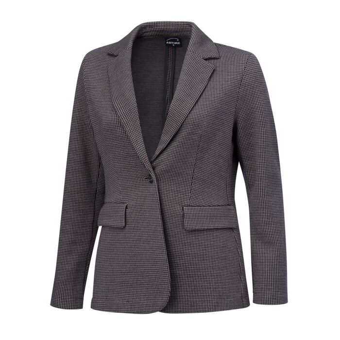 Damen Blazer mit Pepitamuster